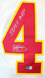 John Riggins Autographed White Pro Style Jersey w/SB MVP- BA W Hologram *Silver