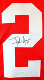 Frank Gore Autographed Red Pro Style Jersey- JSA Witnessed Auth *2