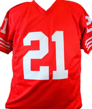 Frank Gore Autographed Red Pro Style Jersey- JSA Witnessed Auth *2