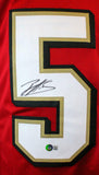 Patrick Willis Autographed Red Pro Style Jersey- Beckett W Hologram *Black