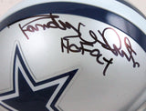 Randy White Autographed Dallas Cowboys Mini Helmet w/ HOF - Beckett W Hologram