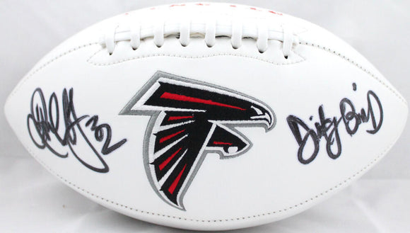 Jamal Anderson Autographed Atlanta Falcons Logo Football w/Insc.- JSA Witnessed