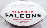 Jamal Anderson Autographed Atlanta Falcons Logo Football w/Insc.- JSA Witnessed