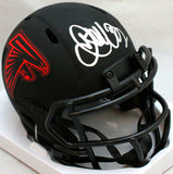 Jamal Anderson Autographed Falcons Eclipse Speed Mini Helmet- JSA W *Silver