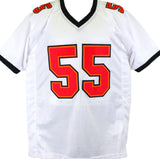 Derrick Brooks Signed White Pro Style Jersey W/ 2 Insc- Beckett W Holo  *Silver