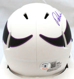 Patrick Jones Autographed Vikings Lunar Speed Mini Helmet- Beckett W *Holo