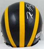 Kwity Paye Autographed Michigan Mini Helmet-Beckett W Hologram *SIlver