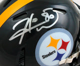 Hines Ward Signed Pittsburgh Steelers Speed Mini Helmet - Beckett W Holo *Silver