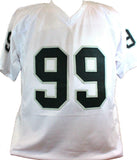 Warren Sapp Autographed White Pro Style Jersey w/ HOF - Beckett W Hologram