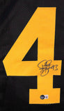 Troy Polamalu Autographed Black/Yellow Pro Style Jersey- Beckett W Hologram *Blk