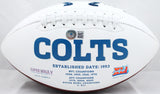 Kwity Paye Autographed Indianapolis Colts Logo Football #- Beckett W Hologram