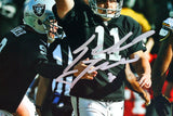 Sebastian Janikowski Signed Raiders 8x10 Arm Up- Beckett W Hologram *Silver