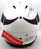 Adrian Peterson Signed Vikings Lunar Speed F/S Authentic Helmet W/2Insc-BAW Holo