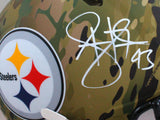 Troy Polamalu Signed F/S Steelers Camo Speed Authentic Helmet-Beckett W Hologram