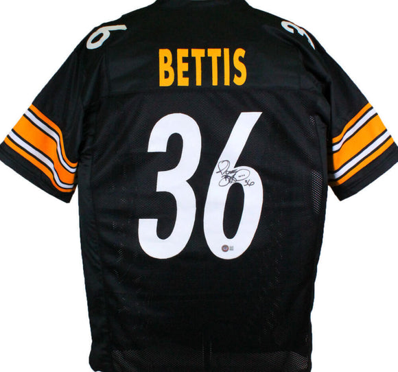 Jerome Bettis Autographed Black Pro Style Jersey - Beckett W Hologram *Black