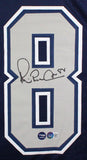 Michael Irvin Autographed Blue Pro Style STAT Jersey - Beckett W Hologram *Black