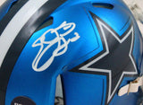 Emmitt Smith Autographed Dallas Cowboys Blaze Mini Helmet-Beckett W Hologram