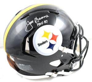 Joe Greene Autographed Steelers Speed Authentic F/S Helmet w/ HOF-Beckett W Holo