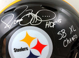 Jerome Bettis Autographed Steelers F/S Speed Authentic Helmet w/2 insc.-BAW Holo