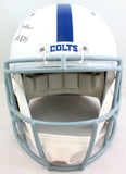 Marshall Faulk Autographed Colts F/S Speed Helmet w/ROY -Beckett W Hologram *Blk