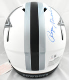 Roger Staubach Signed Cowboys Lunar Speed F/S Authentic Helmet-Beckett W Holo