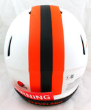 Jarvis Landry Autographed Browns F/S Speed Authentic Lunar Helmet-Beckett W Holo