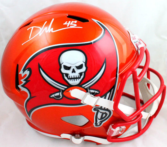 Devin White Signed Tampa Bay Bucs F/S Flash Speed Helmet-Beckett W Hologram