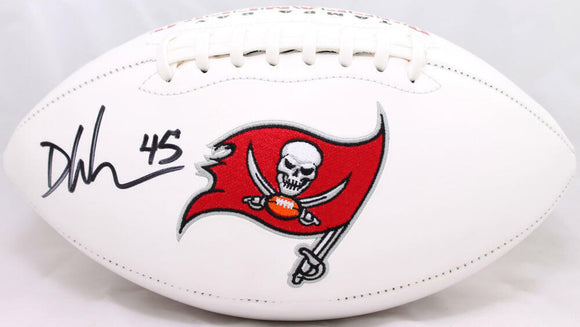 Devin White Autographed Tampa Bay Bucs Logo Football-Beckett W Hologram *Black