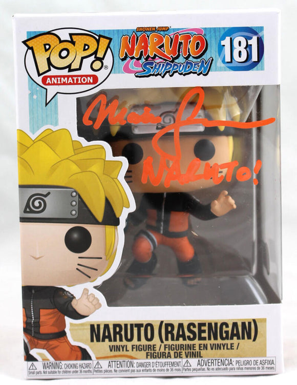 Maile Flanagan Signed Naruto Funko Pop Figurine 181-Beckett W Hologram *Orange