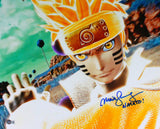 Maile Flanagan Signed Naruto 16x20 w/ "Naruto!"-Beckett W Hologram *Blue