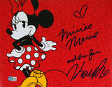 Kaitlyn Robrock Signed Minnie Mouse 11x14 w/Insc.-Beckett W Hologram *Blue