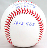 Tony Perez Autographed Rawlings OML Baseball w/3 Insc.-Beckett W Hologram