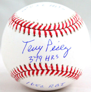 Tony Perez Autographed Rawlings OML Baseball w/3 Insc.-Beckett W Hologram