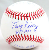 Tony Perez Autographed Rawlings OML Baseball w/3 Insc.-Beckett W Hologram