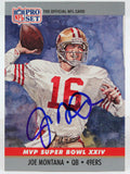 1990 Pro Set #24 Joe Montana 49ers Autograph Beckett Witness