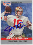1990 Pro Set #24 Joe Montana 49ers Autograph Beckett Witness