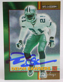 1996 NFL Lasers #37 Deion Sanders Dallas Cowboys Autograph Beckett Witness