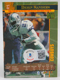 1996 NFL Lasers #37 Deion Sanders Dallas Cowboys Autograph Beckett Witness