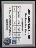 1990 All Stars Superstars #N/A Joe Montana San Francisco 49ers Auto Beckett Witness