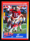 1990 Score All Pro #582 Joe Montana San Francisco 49ers Auto Beckett Witness
