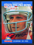 1990 Pro Set Pro Bowl #408 Joe Montana 49ers Autograph Beckett Witness