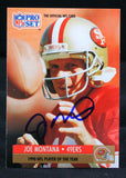 1991 Pro Set #3 Joe Montana San Francisco 49ers Auto Beckett Witness
