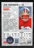 1992 Pro Set #649 Joe Montana SF 49ers Autograph Beckett Witness