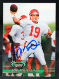 1992 Stadium Club #440 Joe Montana Kansas City Chiefs Auto Beckett Witness