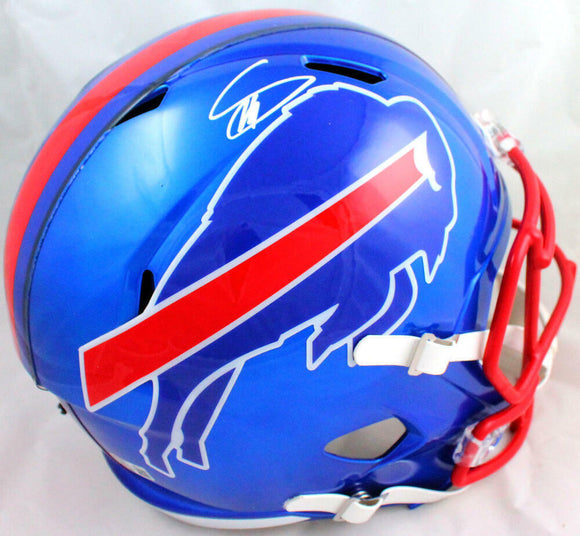 Stefon Diggs Autographed Buffalo Bills F/S Flash Speed Helmet-Beckett W Hologram