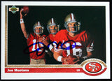 1991 Upper Deck #54 Joe Montana 49ers Autograph Beckett Witness