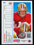 1991 Upper Deck #54 Joe Montana 49ers Autograph Beckett Witness