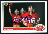 1991 Upper Deck #54 Joe Montana 49ers Autograph Beckett Witness