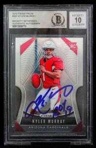 2019 Panini Prizm #301 Kyler Murray Arizona Cardinals ROY 19 BAS Autograph 10