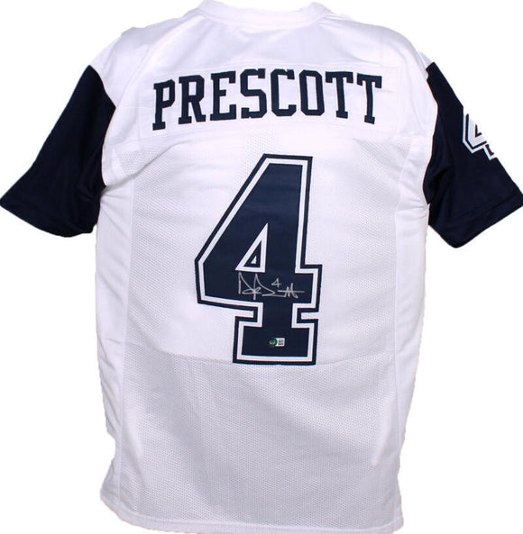 Dak Prescott Autographed White Alternate Pro Style Jersey-Beckett W Hologram